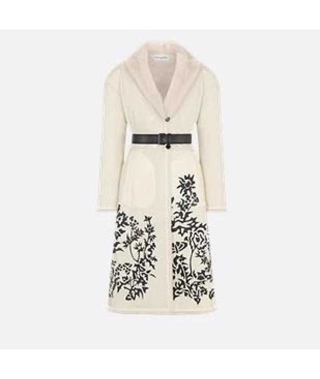 CHRISTIAN DIOR Бежевая меховая шуба, фото 2