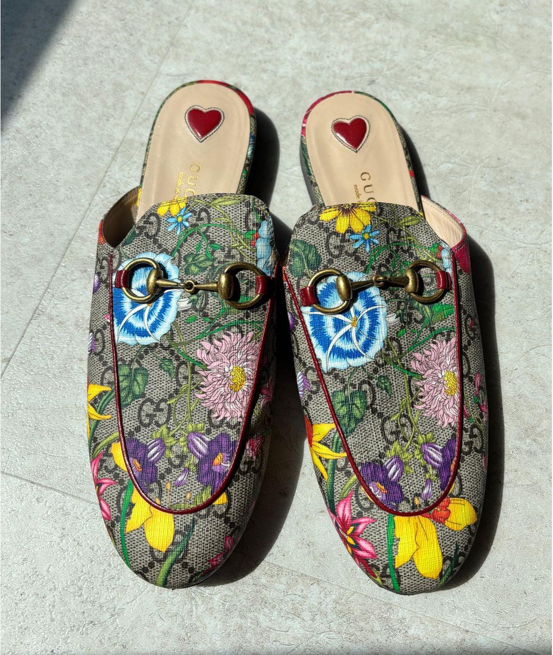 GUCCI Мульти кожаные мюли, фото 3