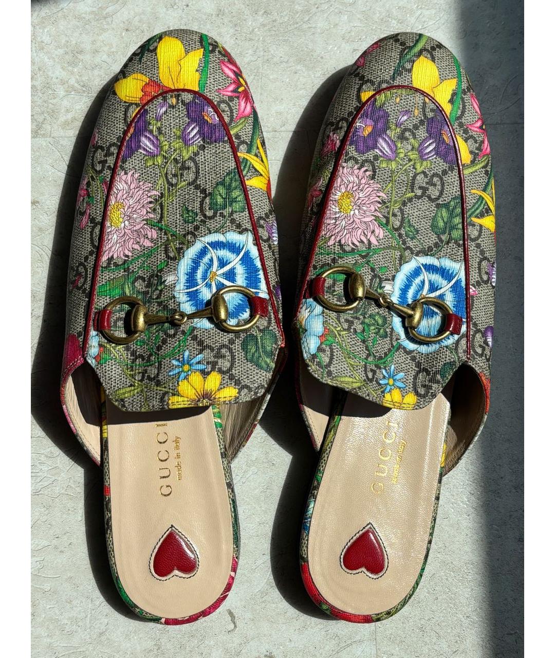 GUCCI Мульти кожаные мюли, фото 2
