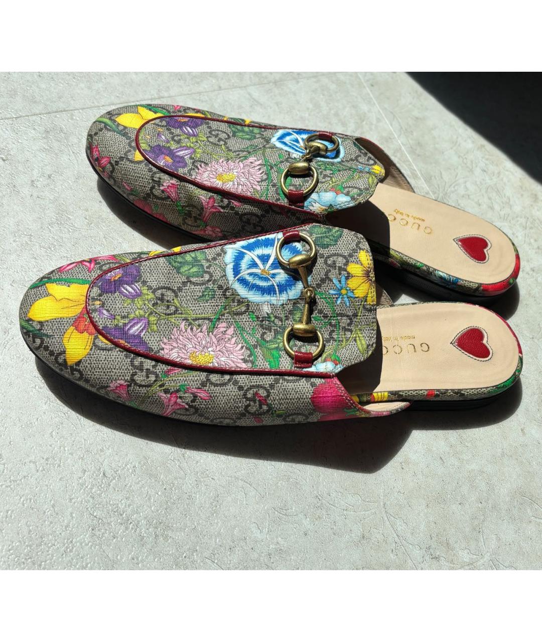 GUCCI Мульти кожаные мюли, фото 7