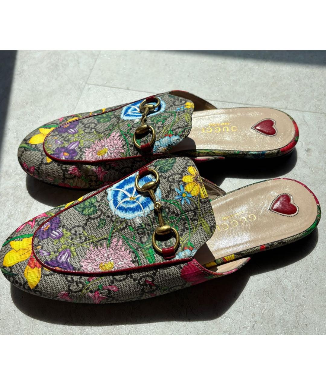 GUCCI Мульти кожаные мюли, фото 4