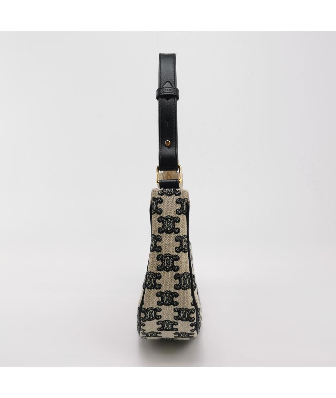 CELINE Черная кожаная сумка через плечо, фото 3