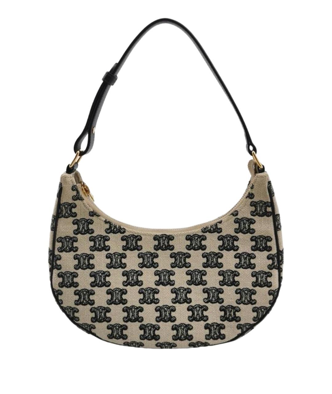 CELINE Черная кожаная сумка через плечо, фото 1