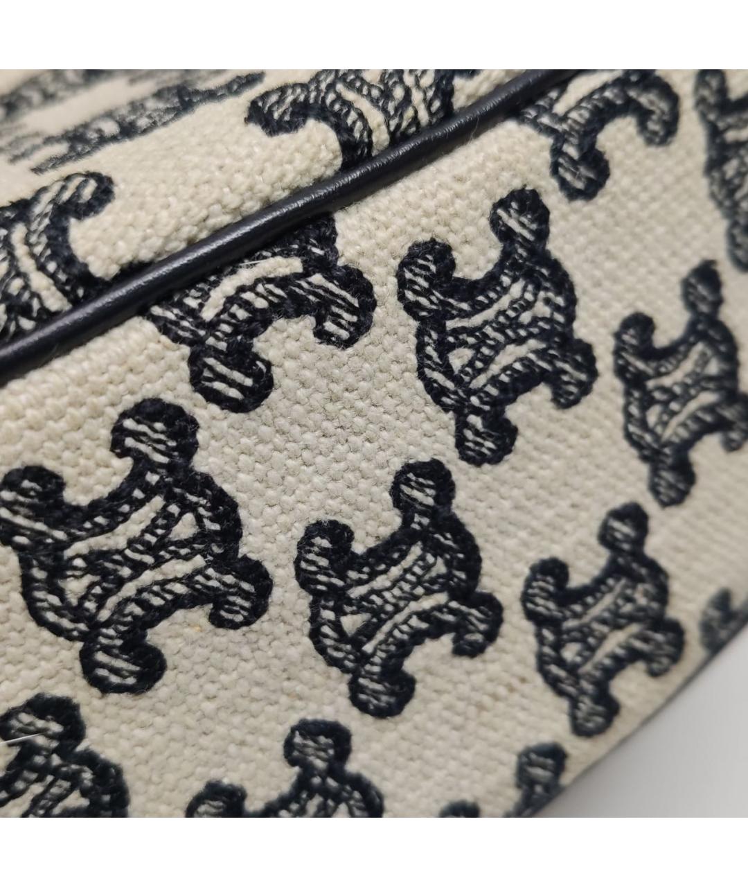 CELINE Черная кожаная сумка через плечо, фото 8