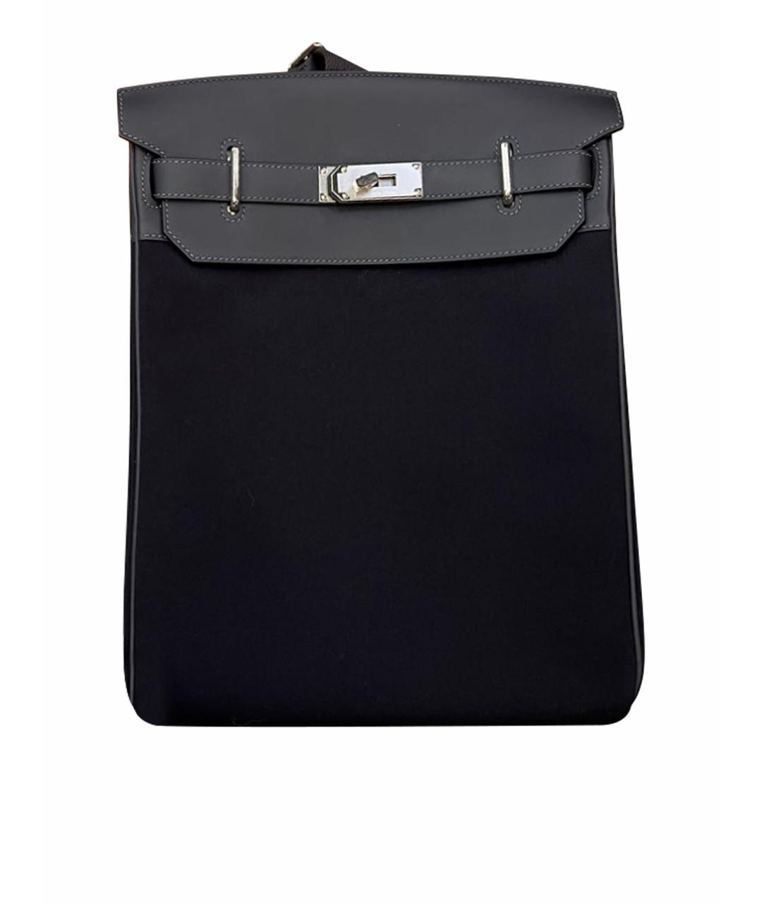 HERMES Черная кожаная сумка на плечо, фото 1