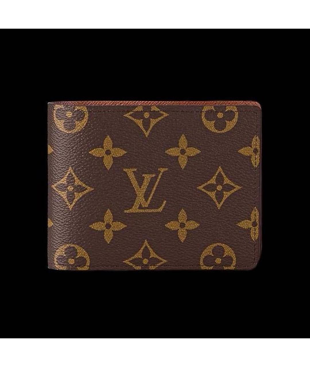 LOUIS VUITTON Коричневый кошелек, фото 7