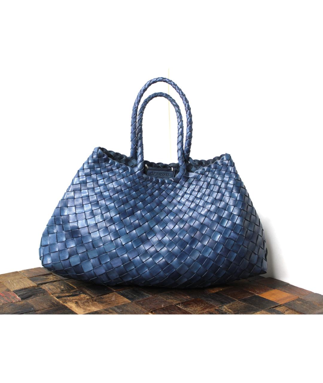 Dragon Diffusion Голубая кожаная сумка тоут, фото 3