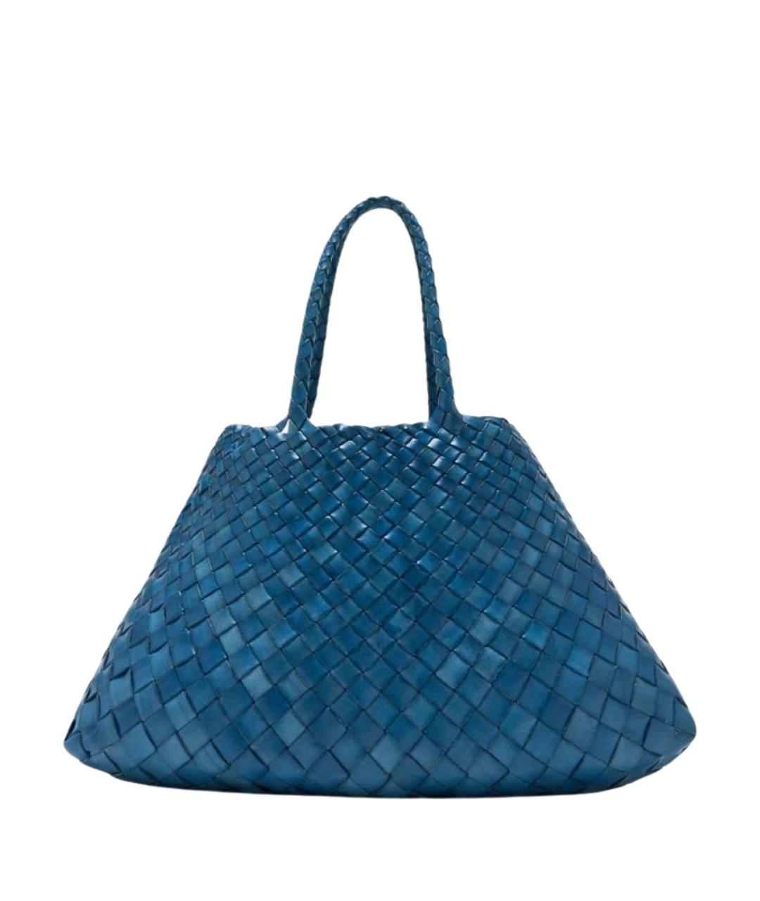 Dragon Diffusion Голубая кожаная сумка тоут, фото 1