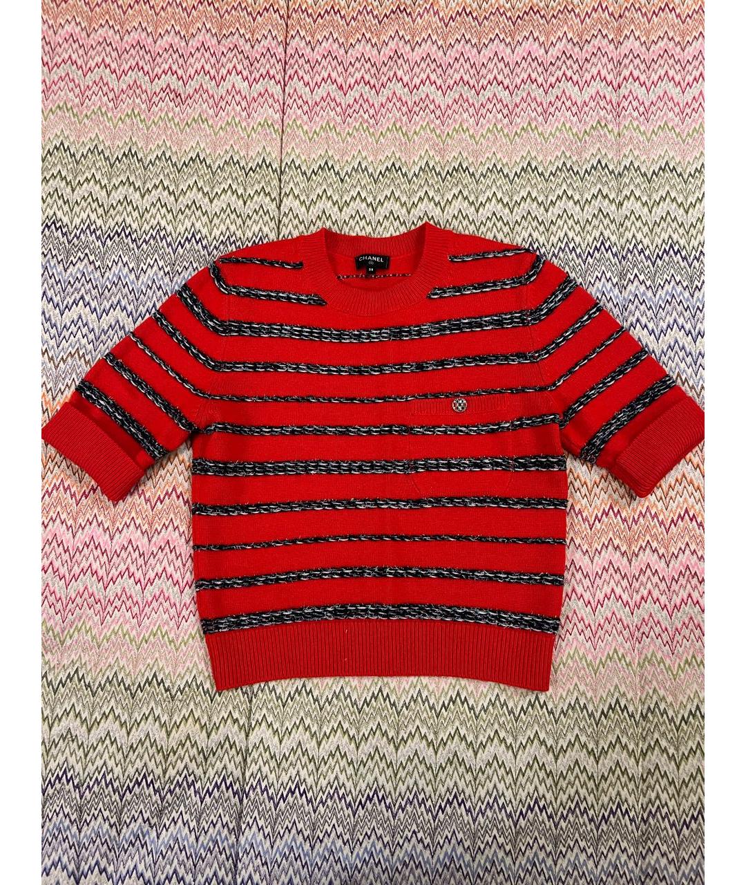CHANEL Красный кашемировый жакет/пиджак, фото 2