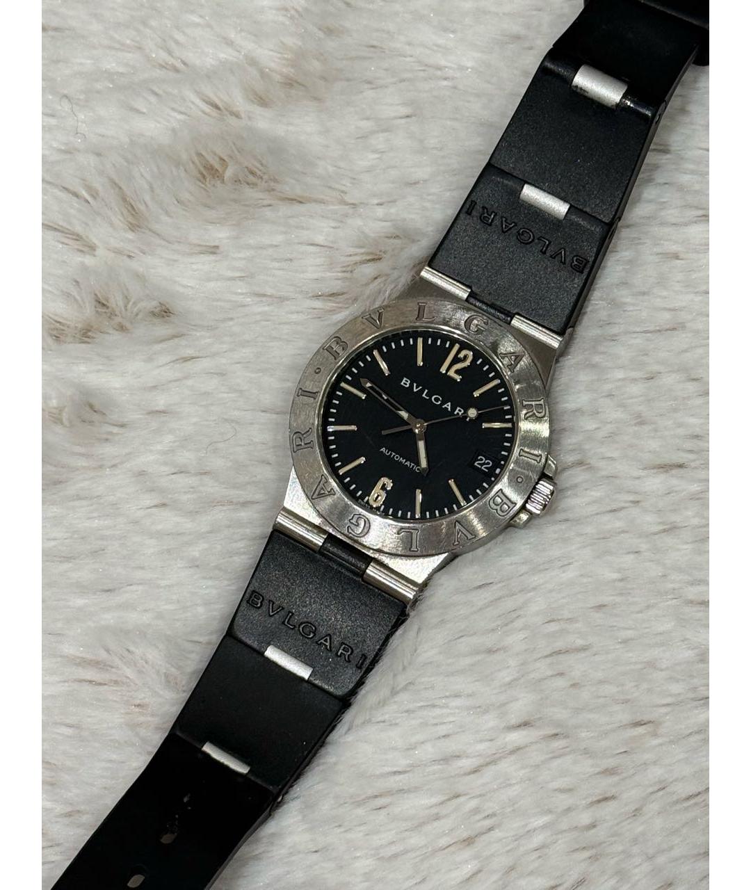 BVLGARI Черные металлические часы, фото 7