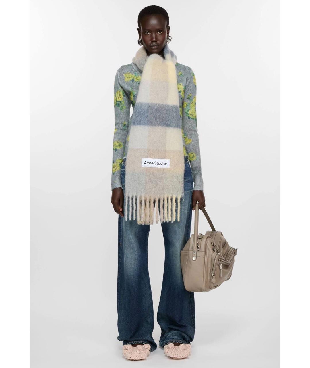 ACNE STUDIOS Мульти шерстяной шарф, фото 2