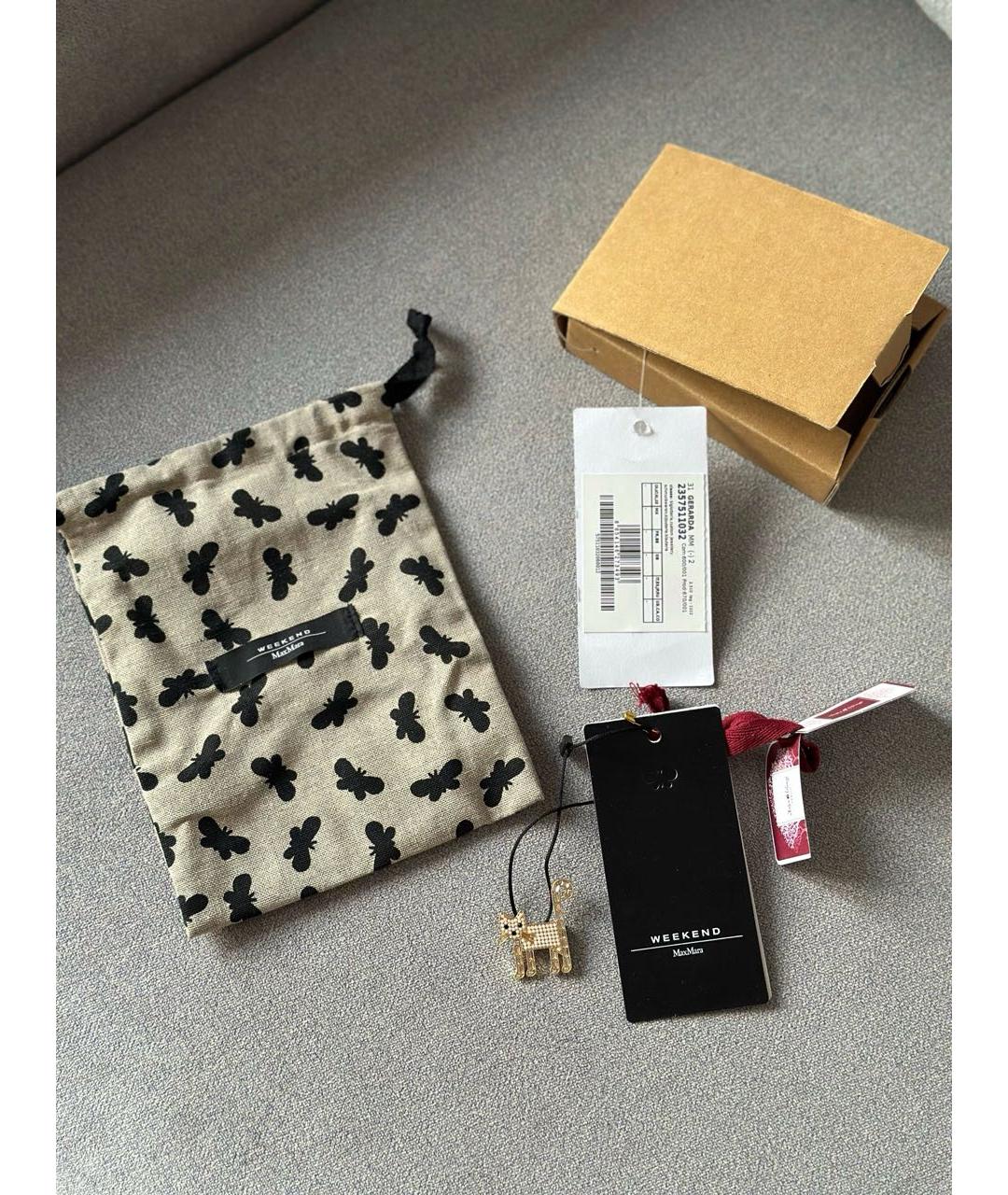 WEEKEND MAX MARA Золотая металлическая булавка / брошь, фото 2