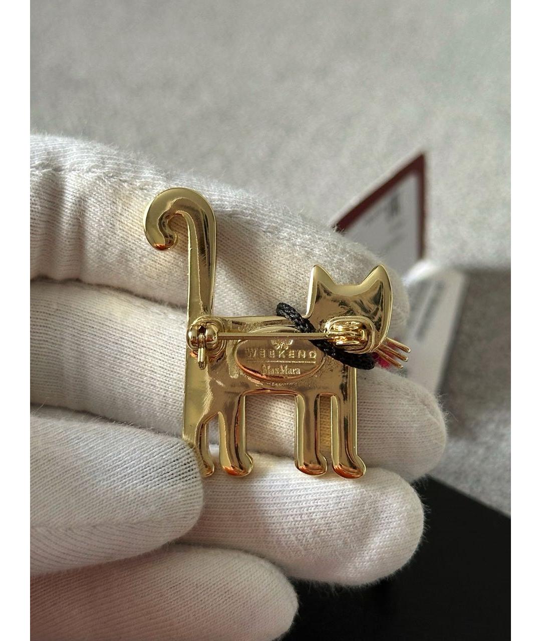 WEEKEND MAX MARA Золотая металлическая булавка / брошь, фото 5