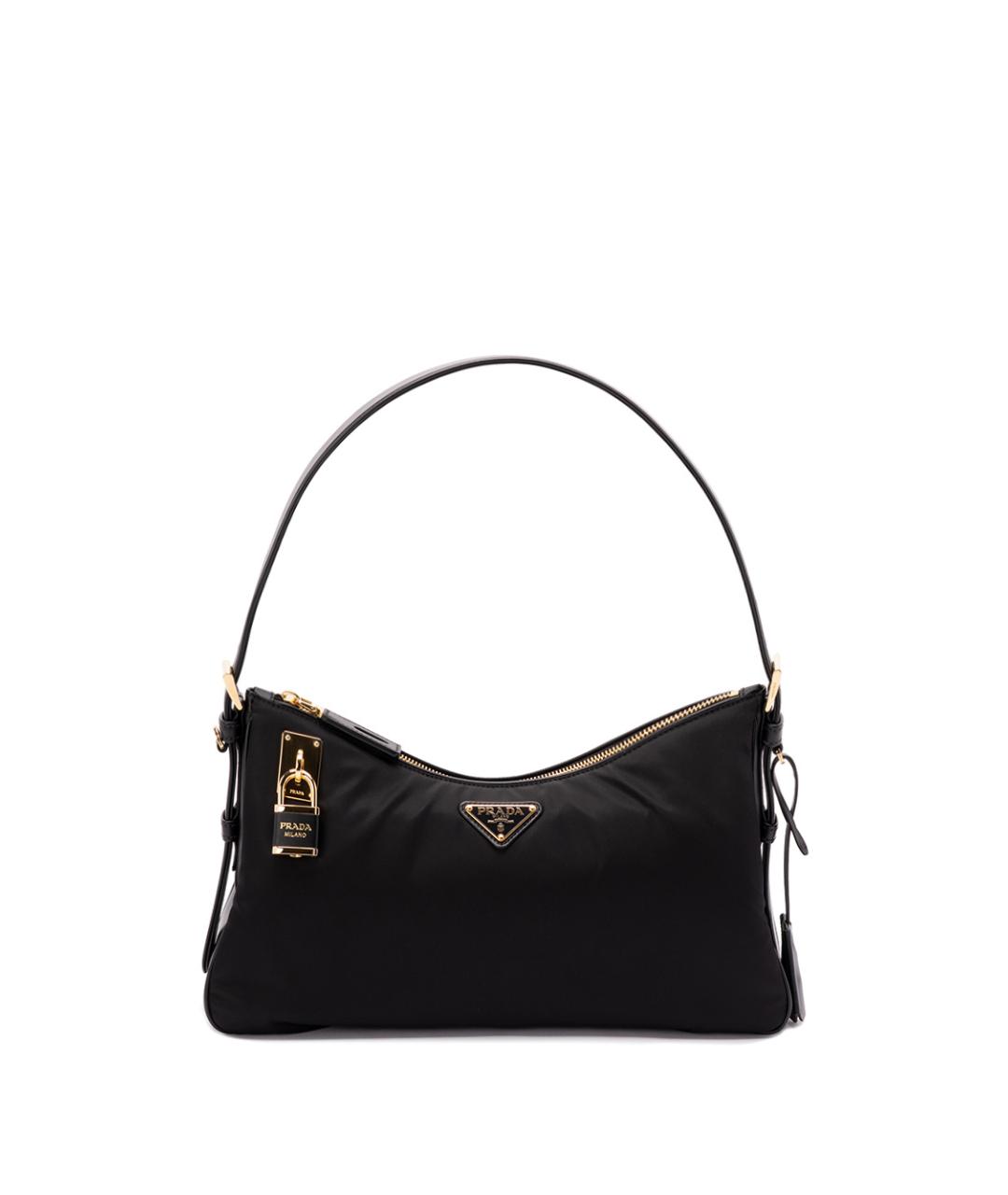 PRADA Черная синтетическая сумка через плечо, фото 1
