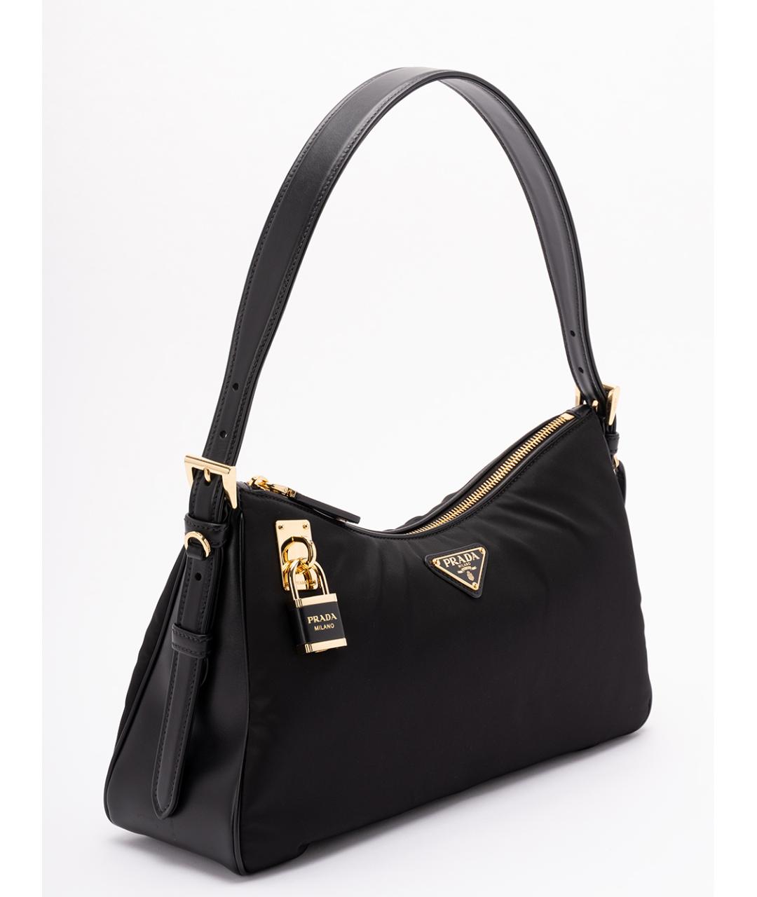 PRADA Черная синтетическая сумка через плечо, фото 3