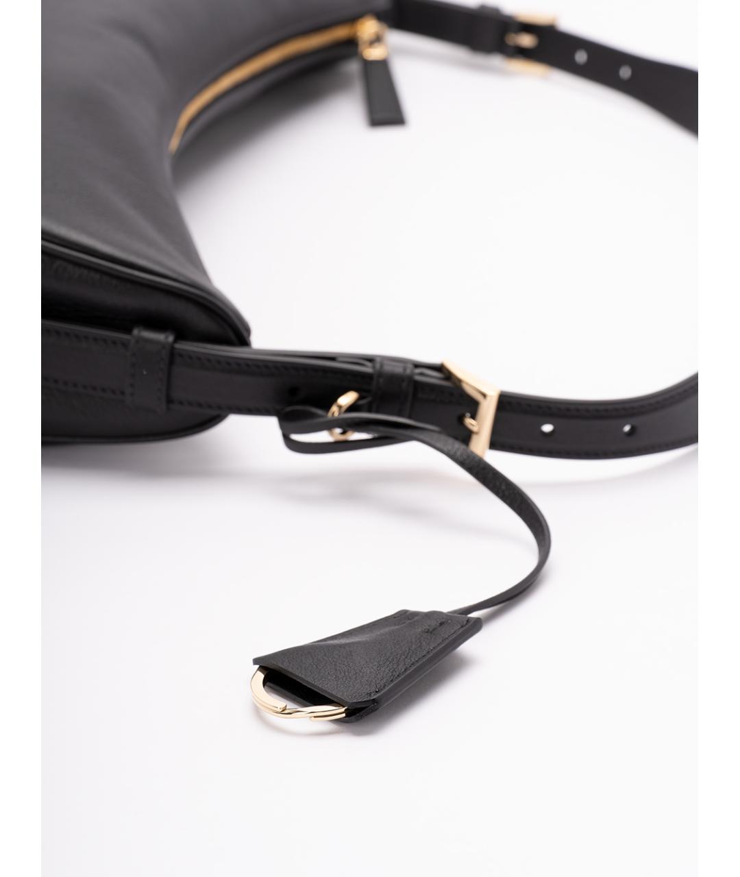 PRADA Черная кожаная сумка через плечо, фото 4