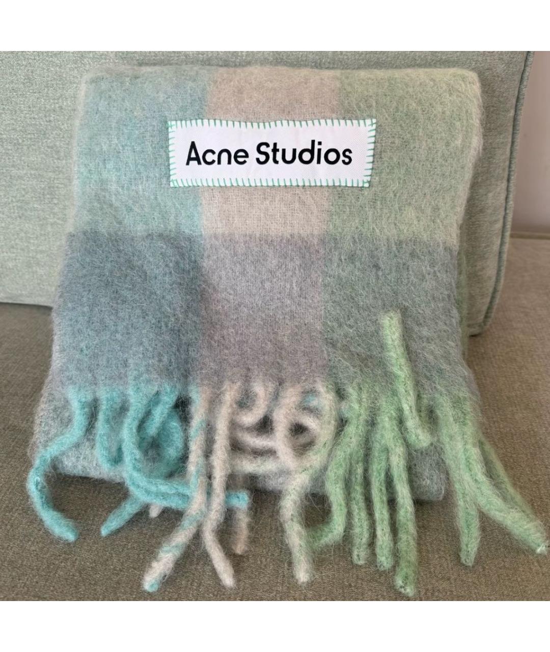 ACNE STUDIOS Мульти шерстяной шарф, фото 6