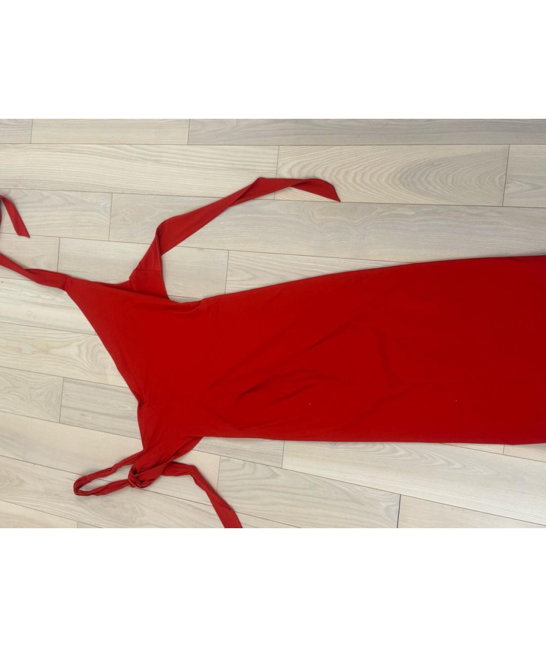 KHY Красное хлопковое вечернее платье, фото 4