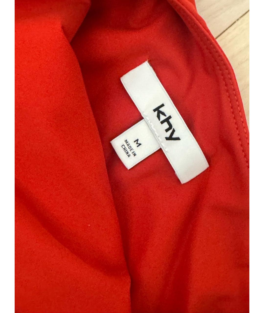 KHY Красное хлопковое вечернее платье, фото 3
