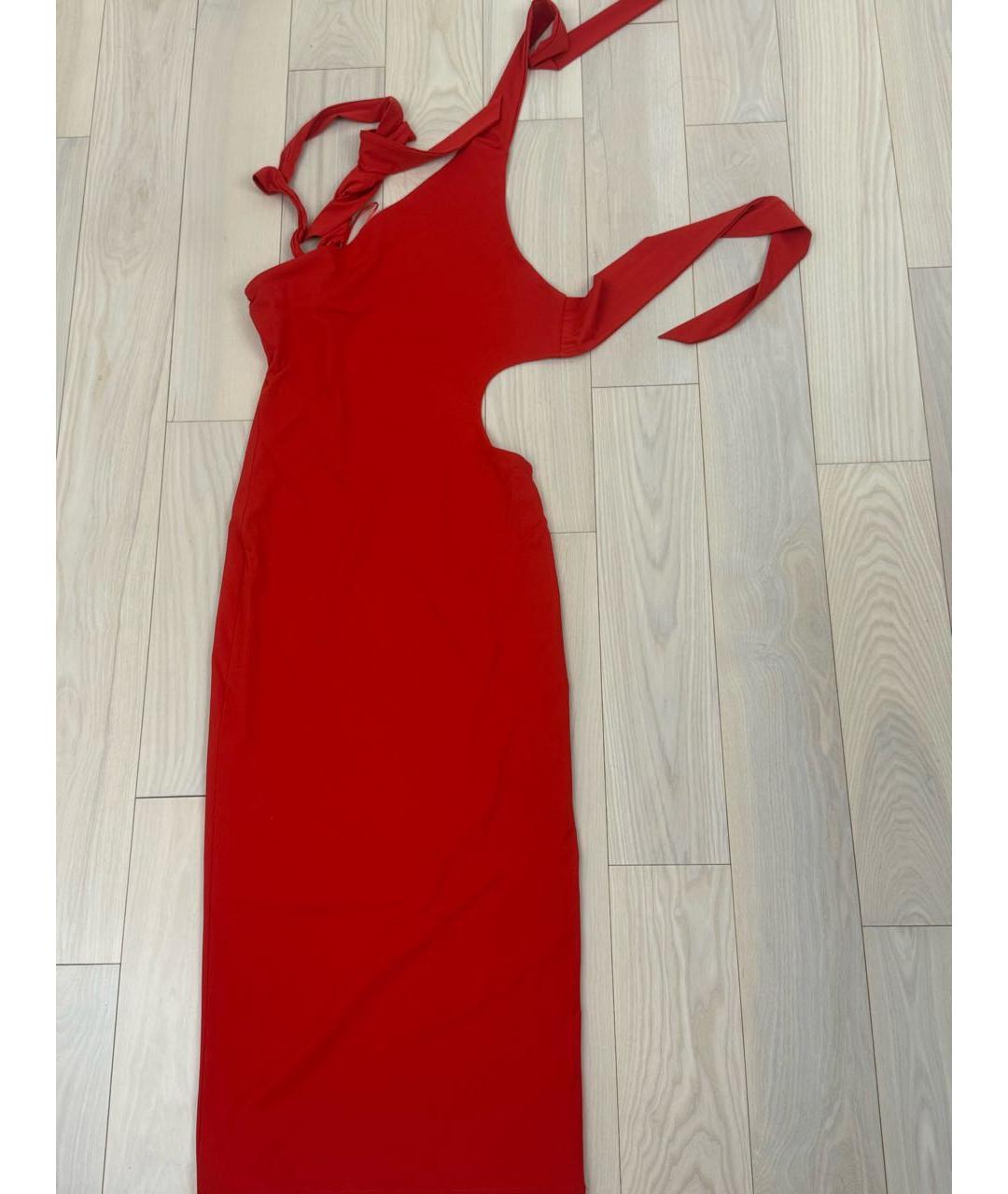 KHY Красное хлопковое вечернее платье, фото 5