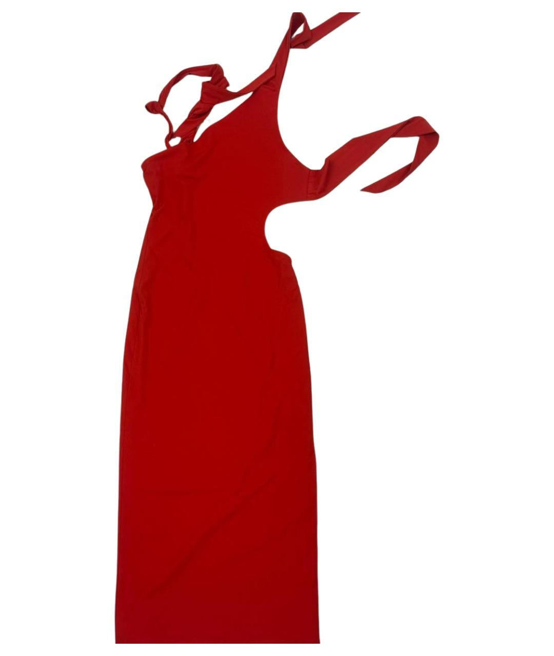 KHY Красное хлопковое вечернее платье, фото 1