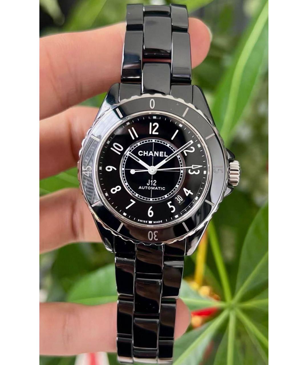 CHANEL Черные часы, фото 2