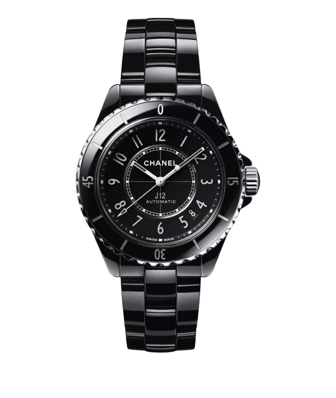 CHANEL Черные часы, фото 6