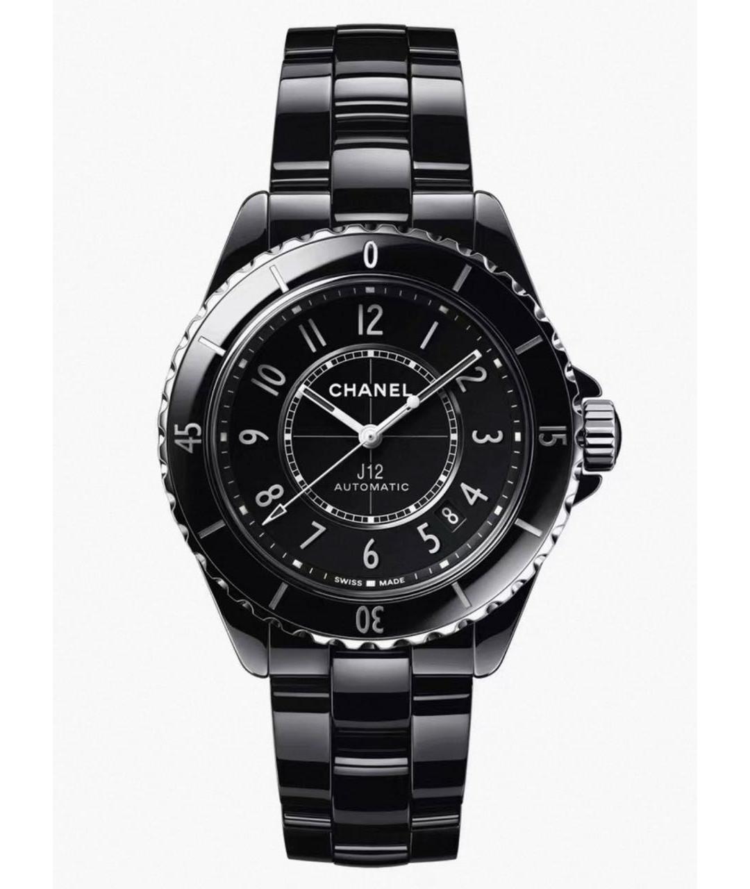 CHANEL Черные часы, фото 5