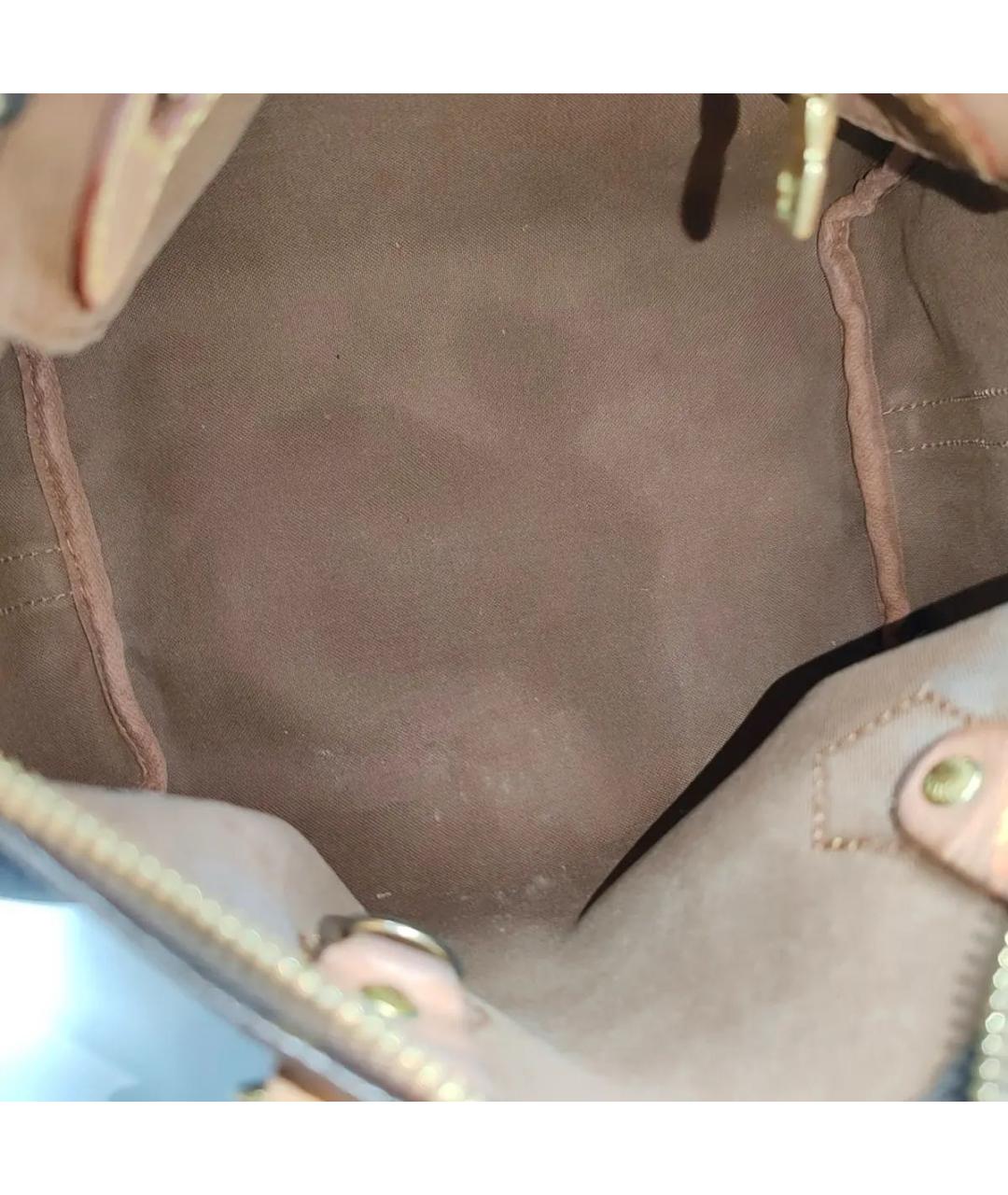 LOUIS VUITTON Коричневая сумка с короткими ручками, фото 4