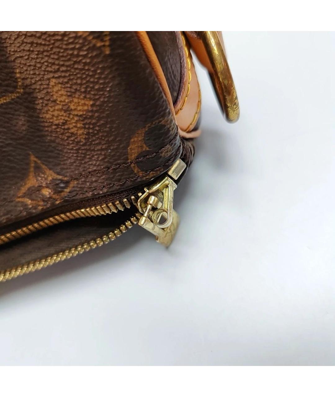 LOUIS VUITTON Коричневая сумка с короткими ручками, фото 6