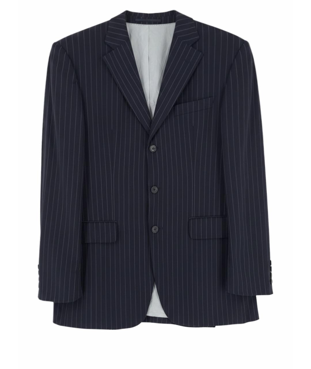 HUGO BOSS Темно-синий шерстяной костюм с брюками, фото 1