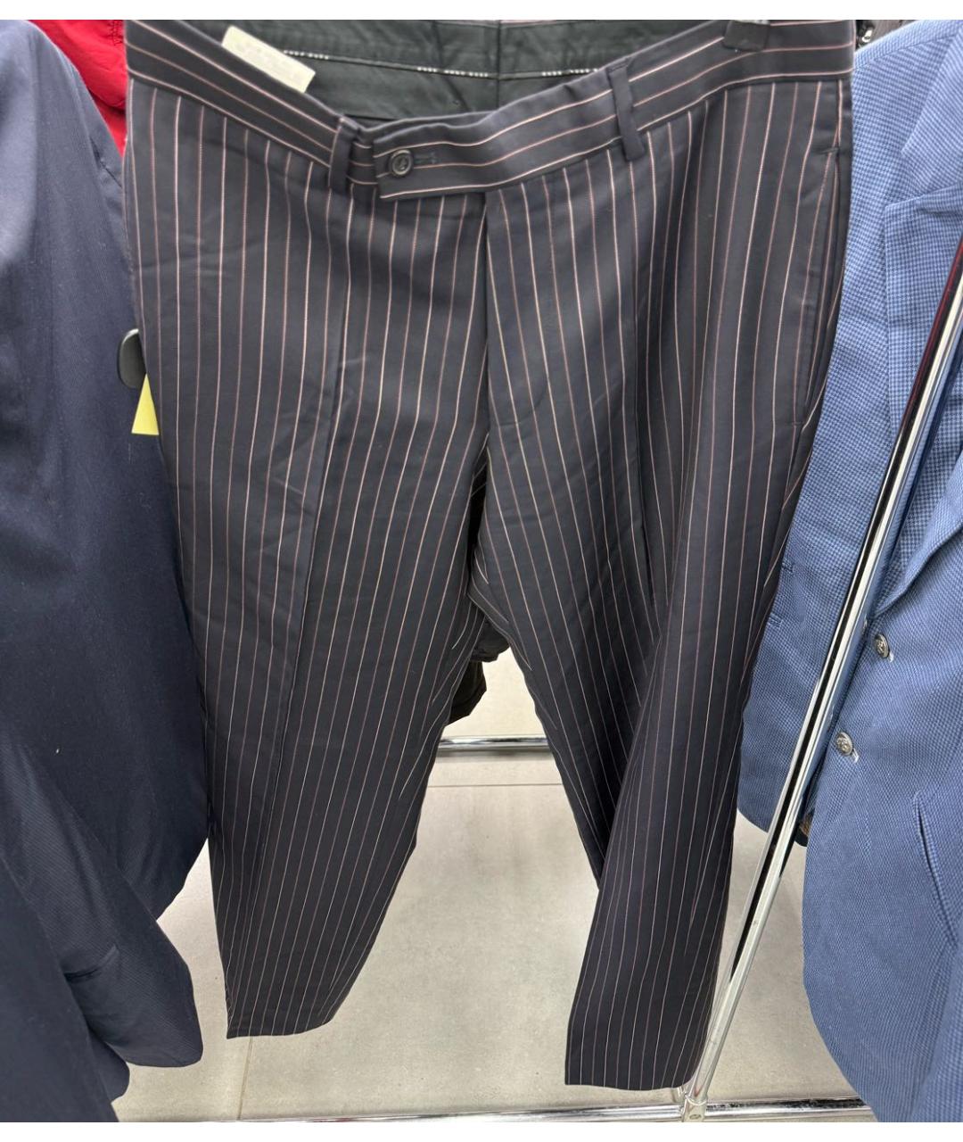 HUGO BOSS Темно-синий шерстяной костюм с брюками, фото 2