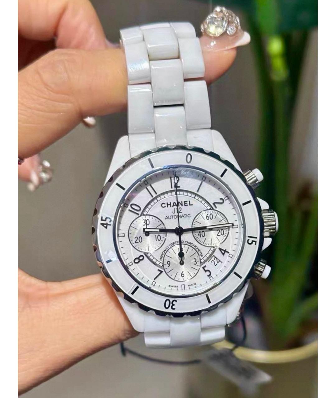 CHANEL Белые часы, фото 2