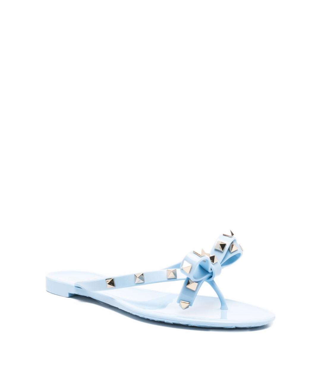 VALENTINO Бежевые шлепанцы, фото 3