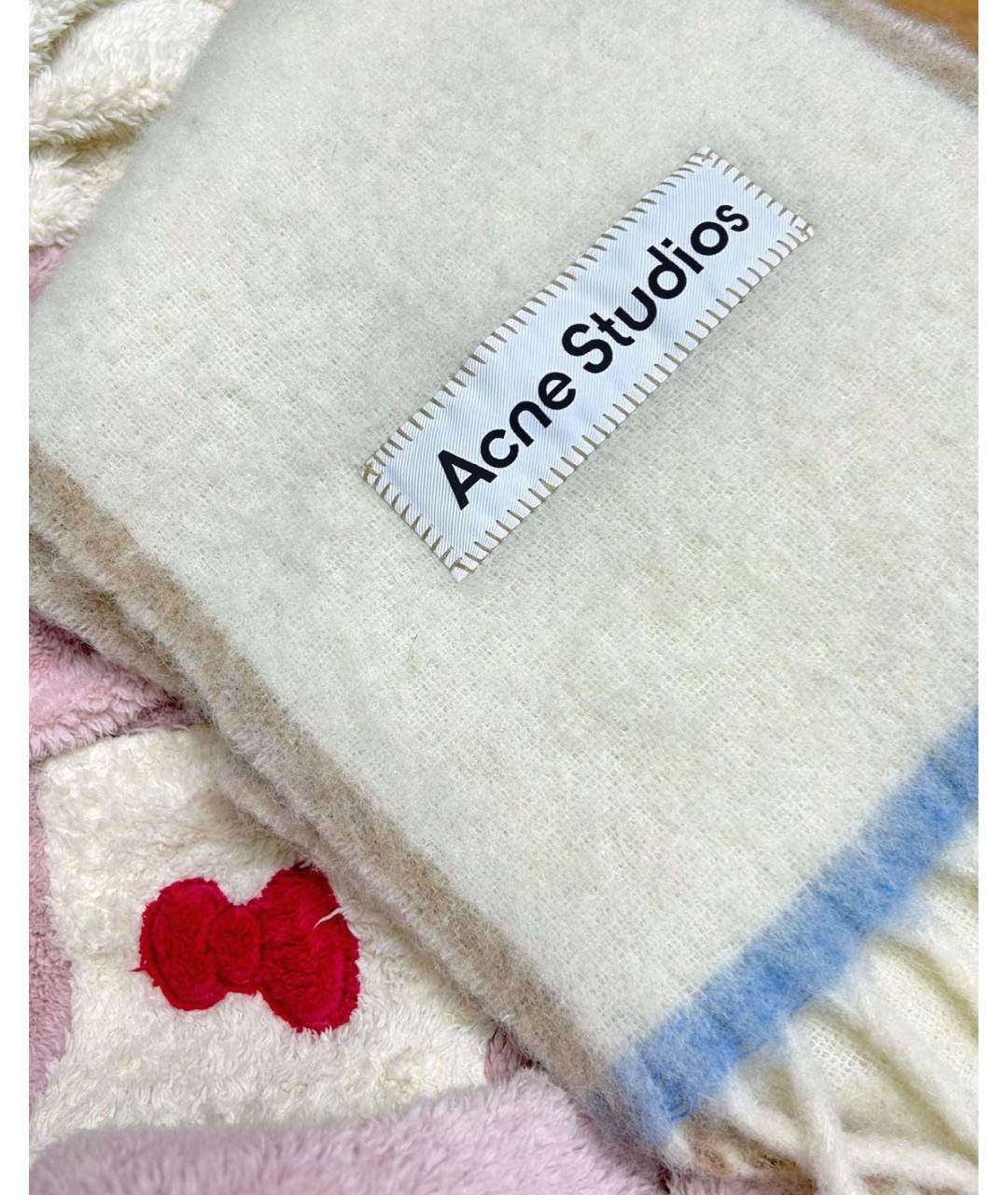 ACNE STUDIOS Мульти шерстяной шарф, фото 6