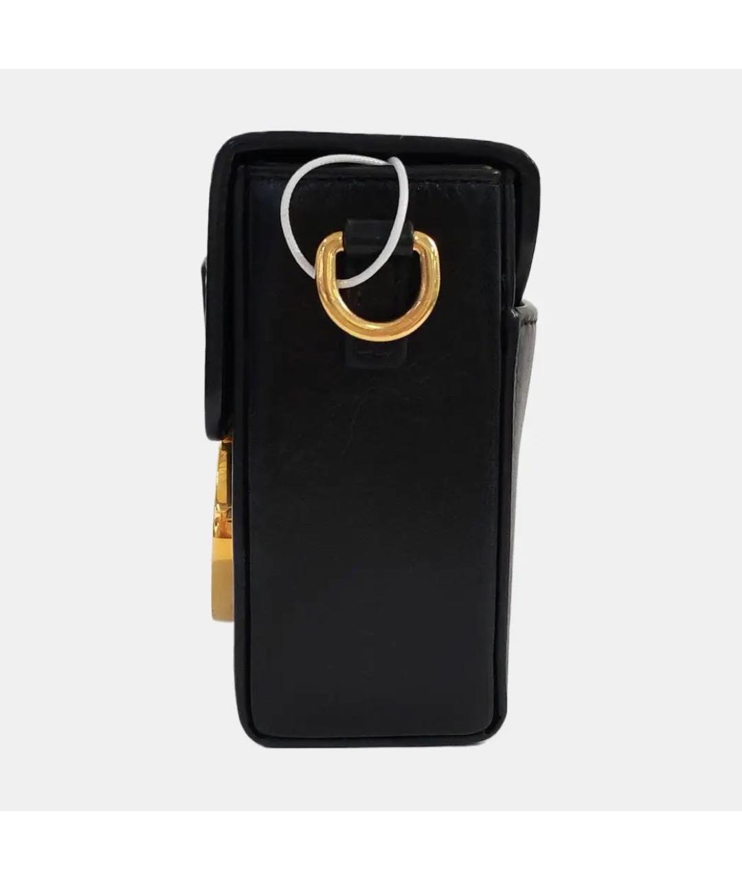 CHRISTIAN DIOR Черная кожаная сумка через плечо, фото 2