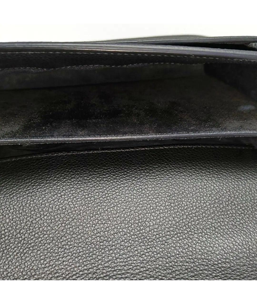 SAINT LAURENT Черная кожаная сумка через плечо, фото 6