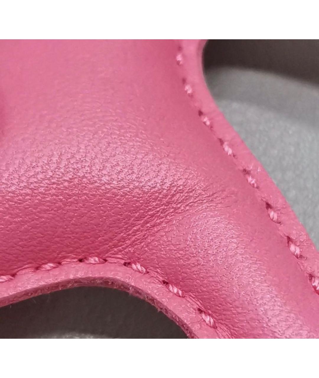 HERMES Розовый брелок, фото 4