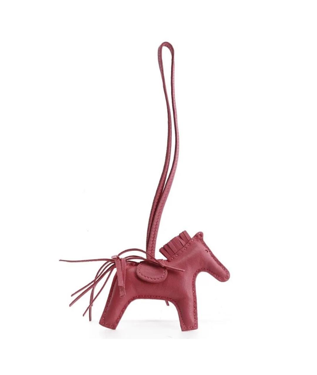 HERMES Розовый брелок, фото 1