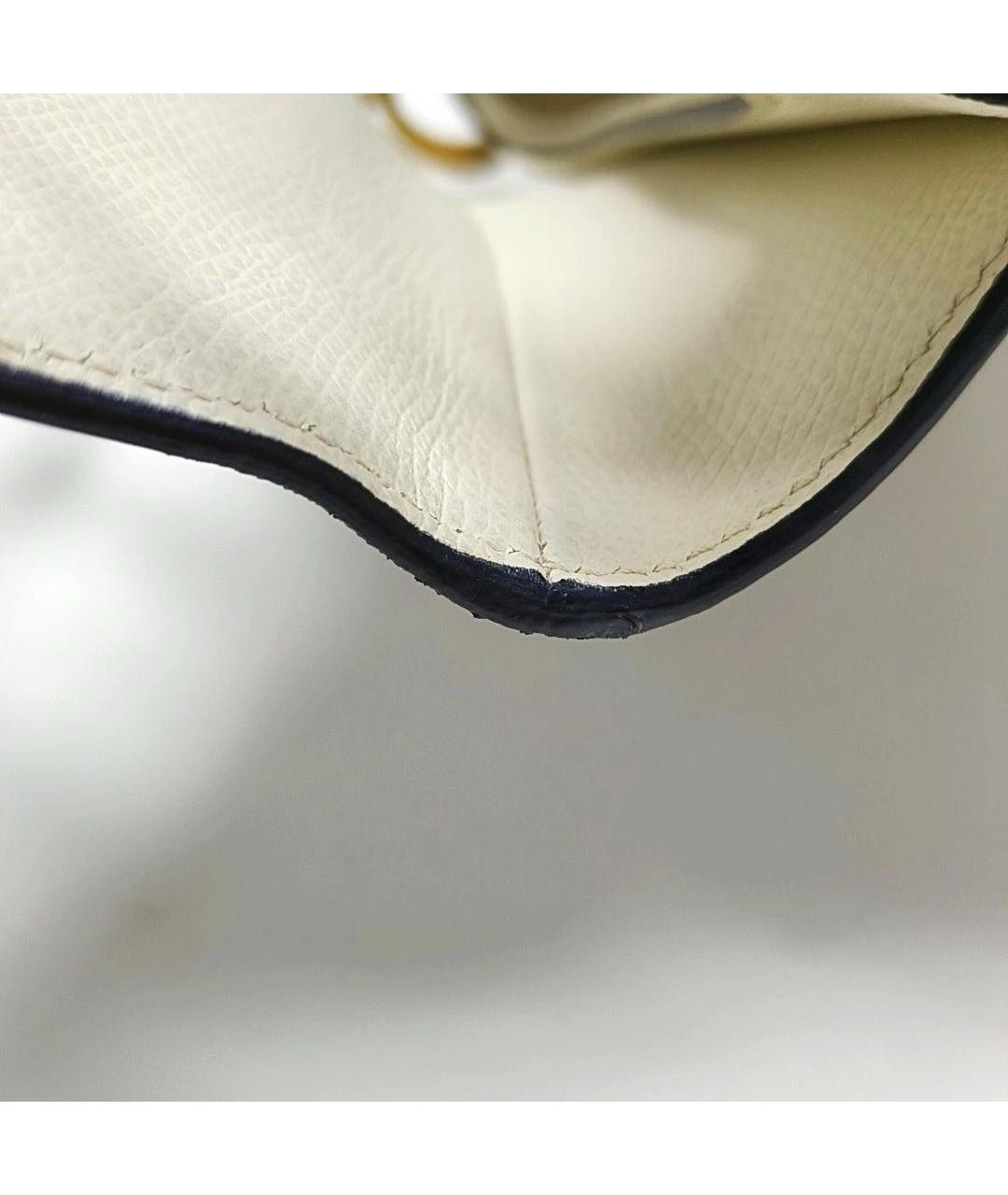 CHRISTIAN DIOR Бежевая кожаная сумка с короткими ручками, фото 7