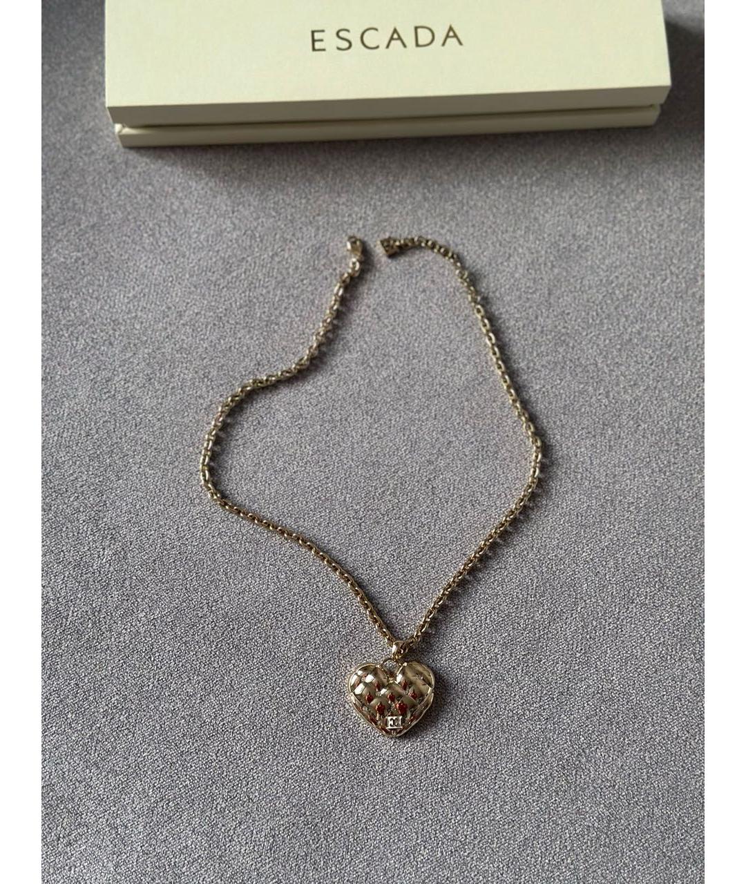 ESCADA Золотое металлическое колье, фото 3