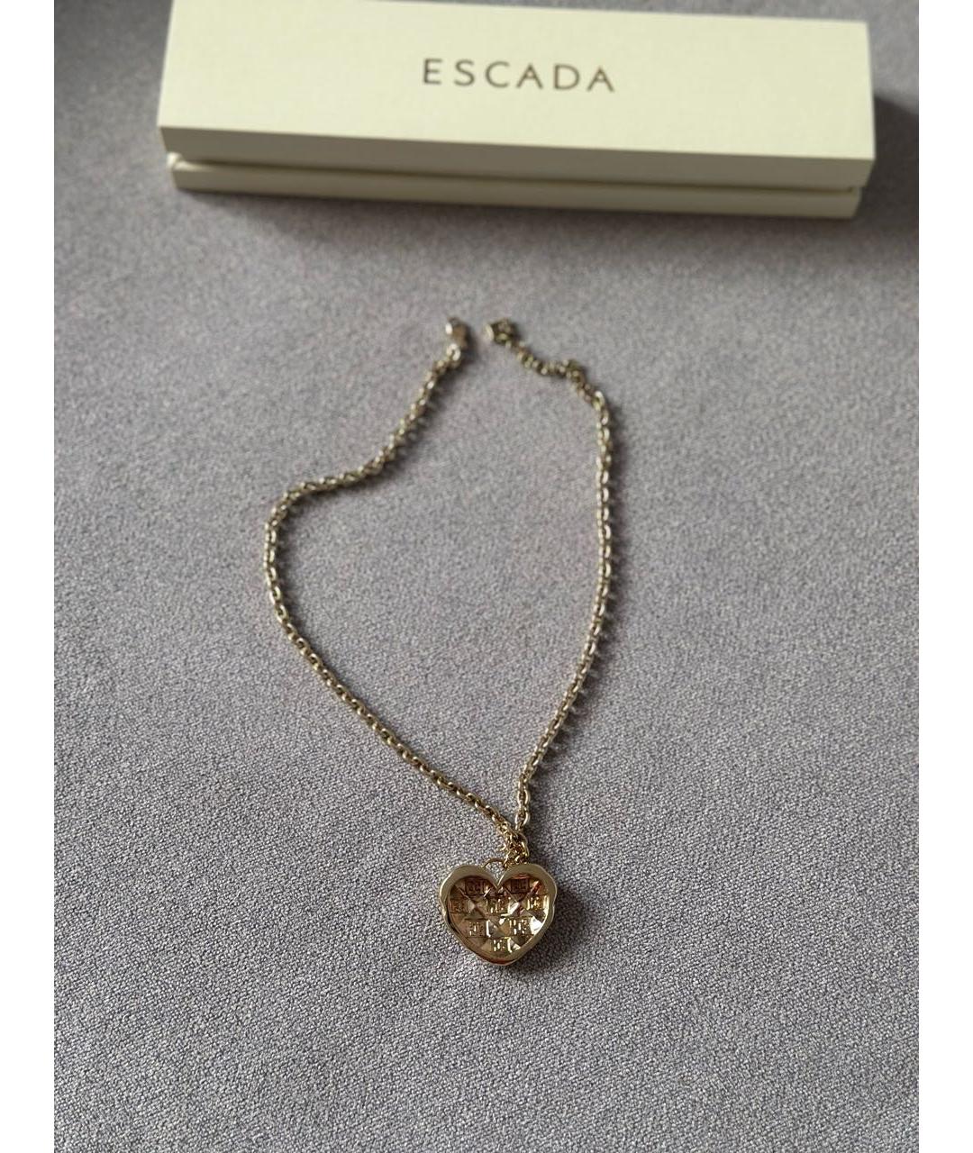 ESCADA Золотое металлическое колье, фото 4