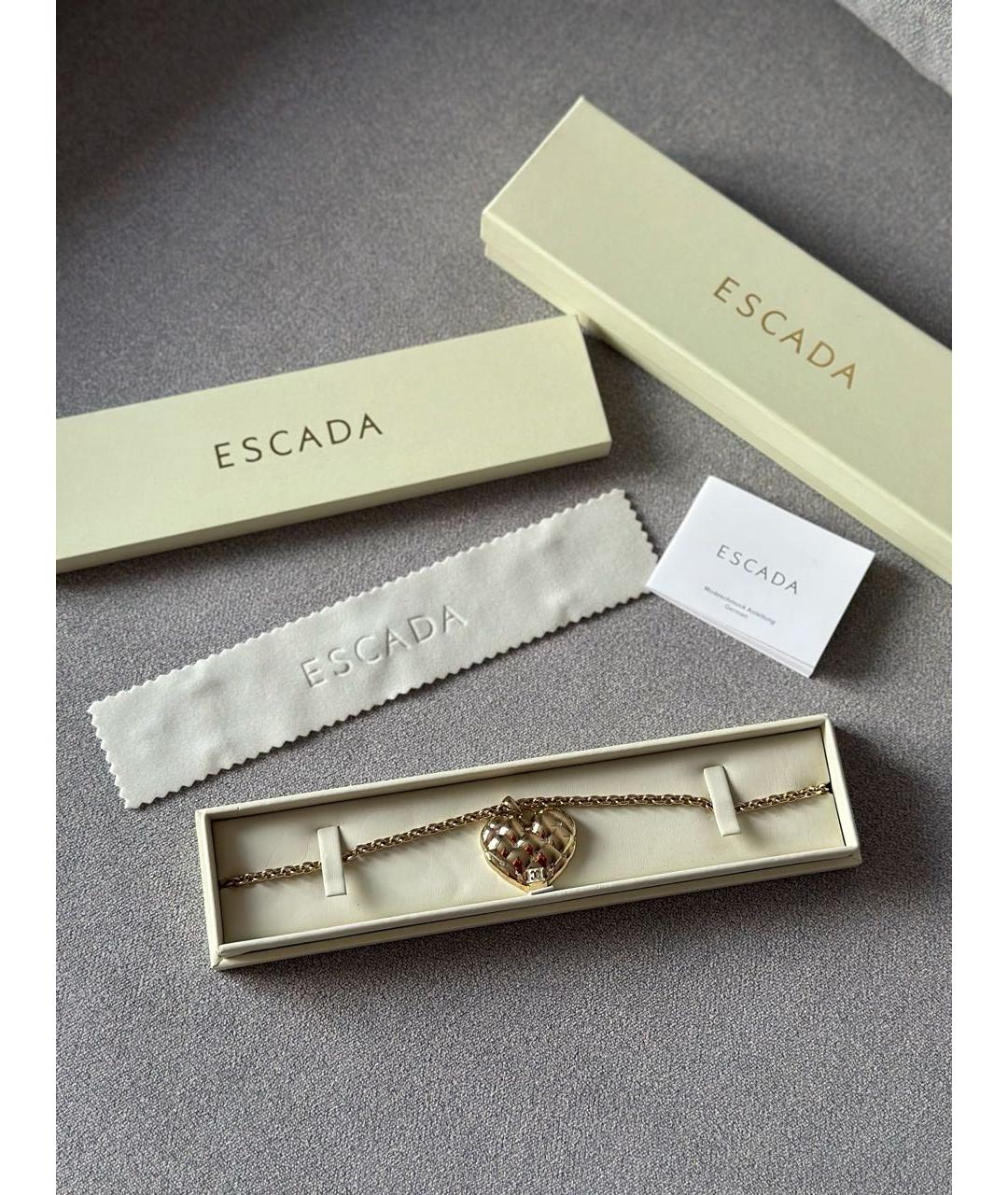 ESCADA Золотое металлическое колье, фото 2