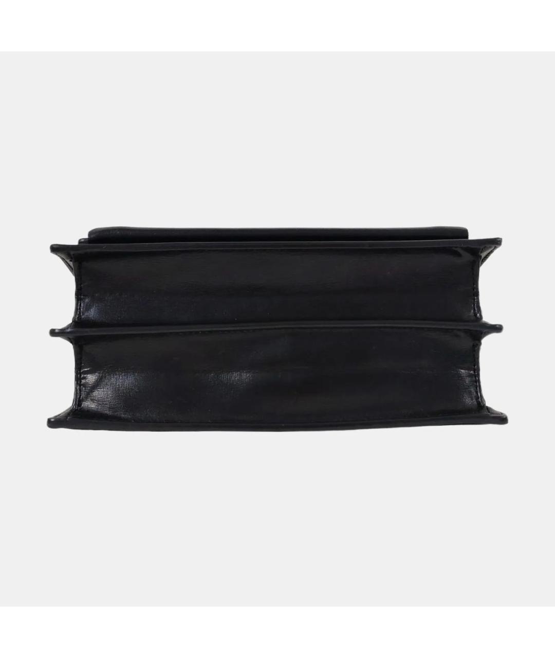 SAINT LAURENT Черная кожаная сумка через плечо, фото 5