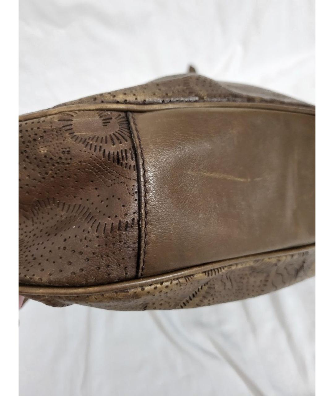 BURBERRY Коричневая кожаная сумка через плечо, фото 6