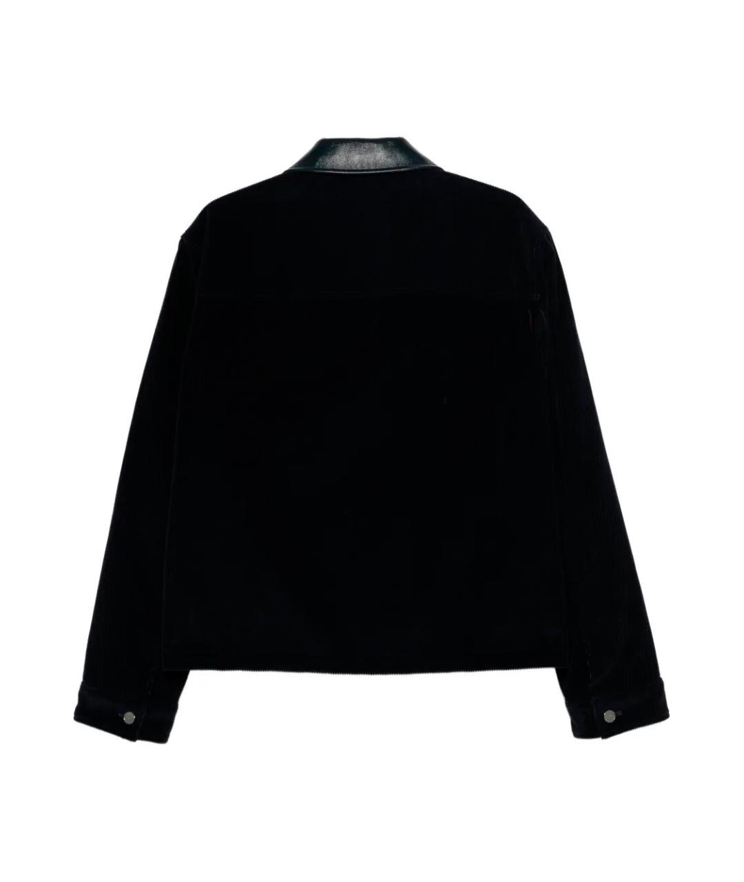 GUCCI Темно-синяя хлопковая куртка, фото 2