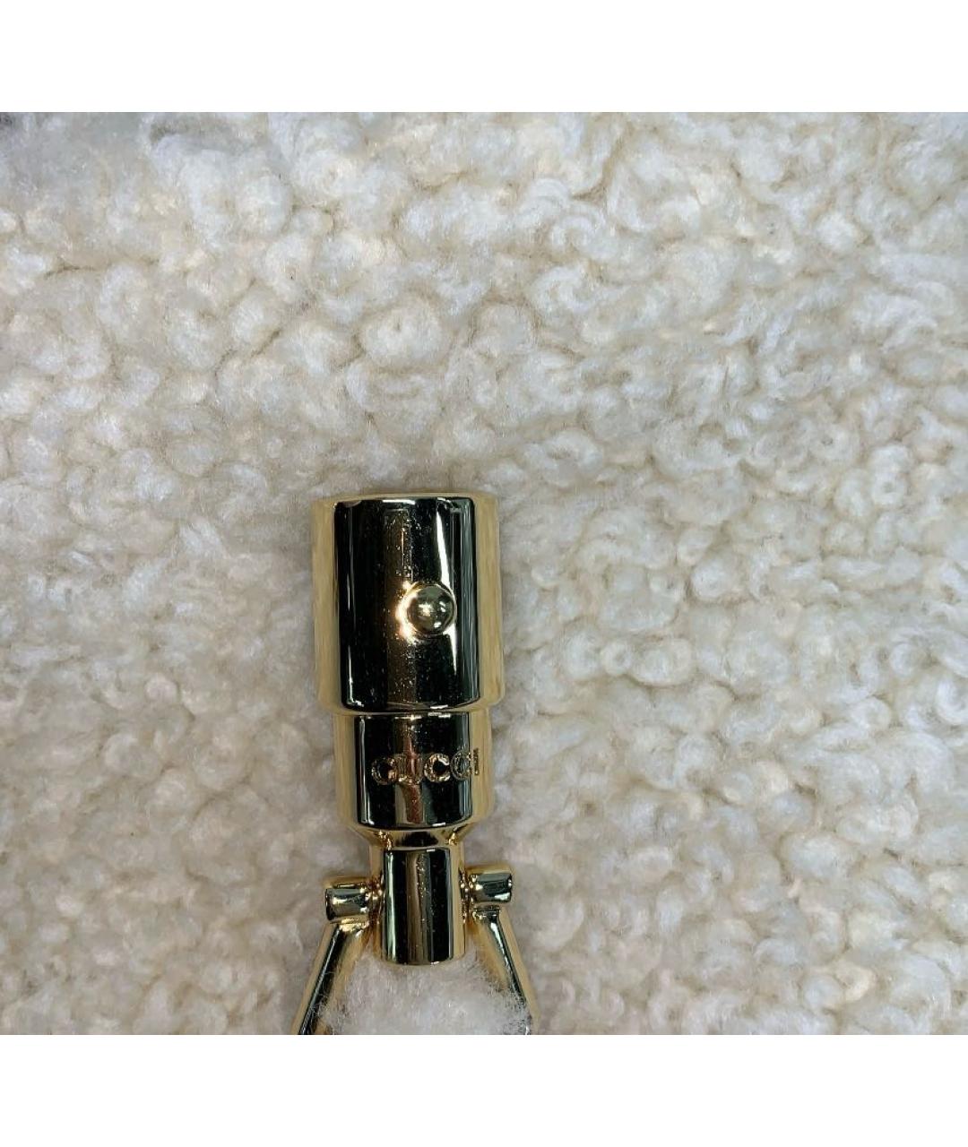 GUCCI Бежевая меховая сумка через плечо, фото 6