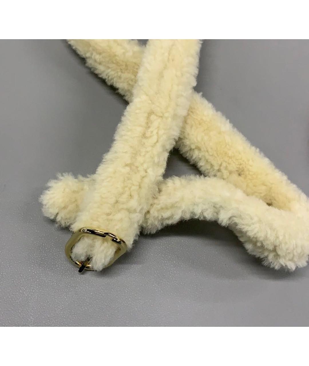 GUCCI Бежевая меховая сумка через плечо, фото 8