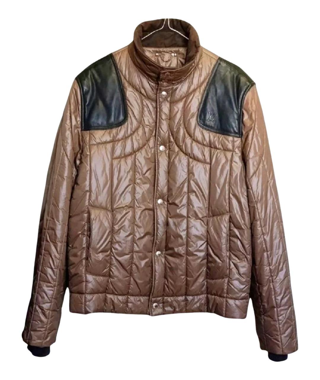LOUIS VUITTON Коричневая полиамидовая куртка, фото 1