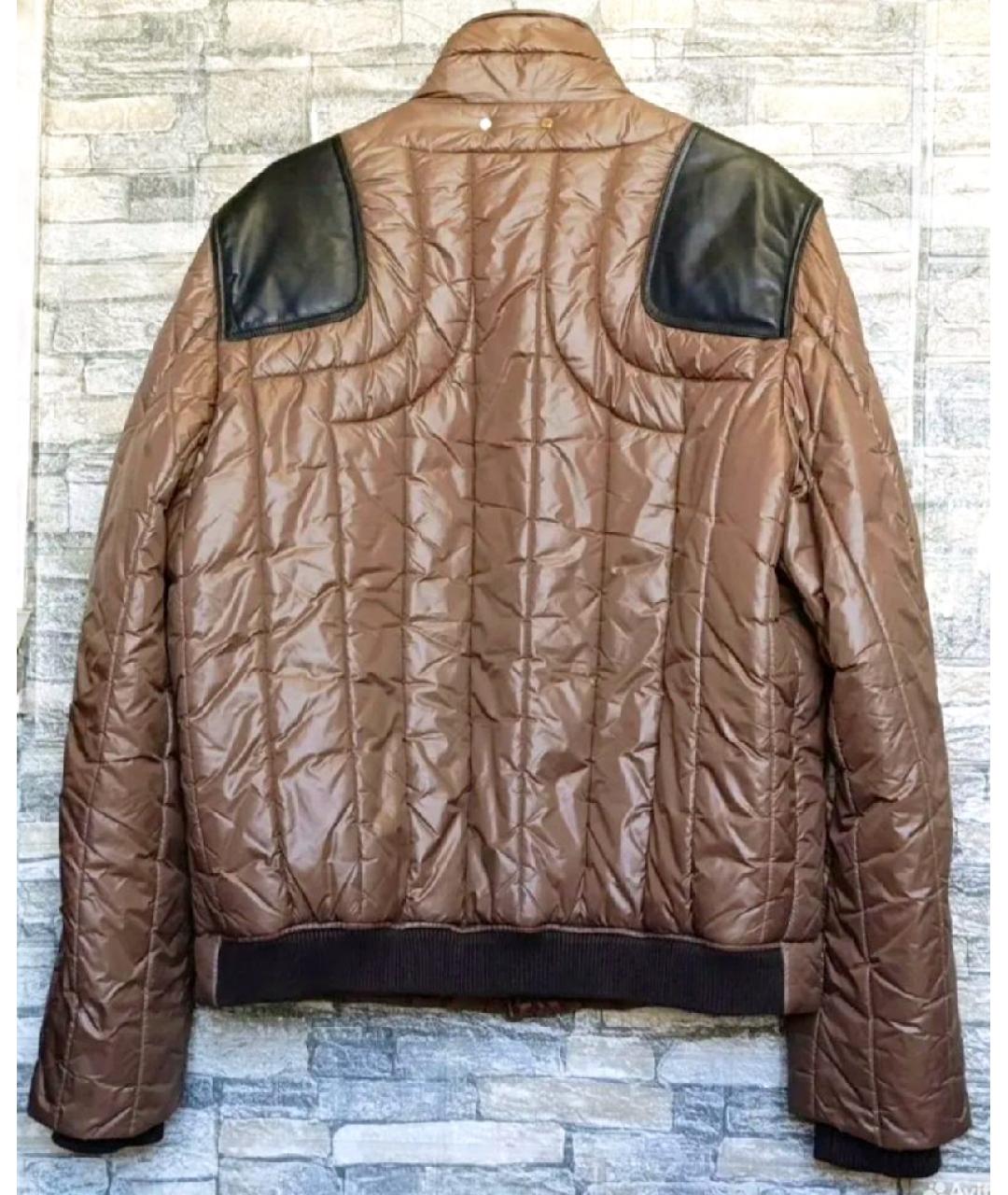 LOUIS VUITTON Коричневая полиамидовая куртка, фото 2